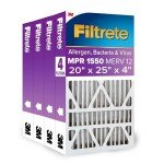 Filtrete 20x25x4 MERV 12 Air Filters - 4-Pack