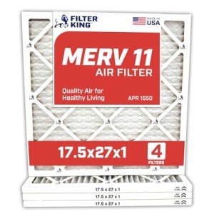 17.5x27 MERV 11 Air Filters - 4-Pack