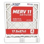 17.5x27 MERV 11 Air Filters - 4-Pack