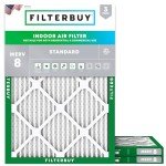Filterbuy 17x21x1 MERV 8 Air Filters (3-Pack)