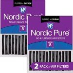Nordic Pure 16x20x5 Merv 8 Plus Carbon Filters