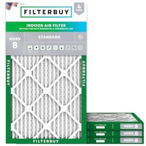 Air Filterbuy 14x27x1 MERV 8 Dust Defense (4-Pack)