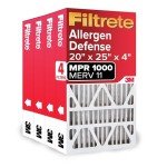 Filtrete 20x25x4 Allergen Defense Air Filters, 4-Pack