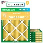 18x24x1 MERV 11 Allergen Defense Air Filters (6-Pack)