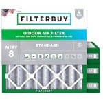MERV 8 Pleated Air Filters 21x21x4 (4-Pack)