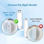Waterdrop DA97-17376B Samsung Refrigerator Water Filter Set