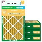16x25x4 MERV 11 Allergen Defense Air Filters 4-Pack