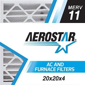 Aerostar 20x20x4 MERV 11 Pleated Air Filters 6-Pack