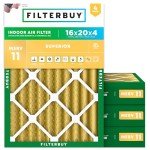 16x20x4 MERV 11 Pleated Air Filter 4-Pack