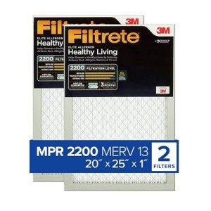 Filtrete MERV 13 20x25 Air Filters, 2-Pack