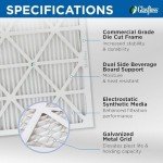 Glasfloss 20x25x2 MERV 10 Pleated Air Filters
