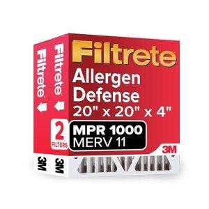 Filtrete 20x20x4 Air Filter, MPR 1000, 2-Pack