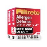 Filtrete 20x20x4 Air Filter, MPR 1000, 2-Pack