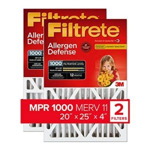 Filtrete Micro Allergen Air Filter 20x25x4, 2-Pack