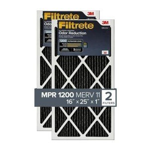 Filtrete 16x25x1 Air Filter, MPR 1200, 2-Pack