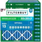 20x20x2 MERV 13 Pleated Air Filters (12-Pack)