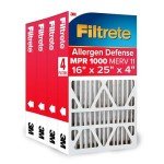 Filtrete 16x25x4 Air Filter, MPR 1000, 4-Pack