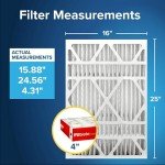 Filtrete 16x25x4 Air Filter, MPR 1000, 4-Pack