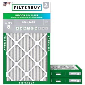 16x30x2 MERV 8 Pleated Air Filters (3-Pack)
