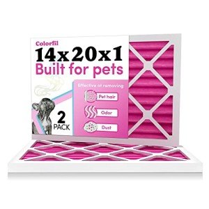 Colorfil 14x20x1 Air Filters for Pet Odor