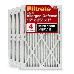 Filtrete 16x25x1 Allergen Defense Air Filters 4-Pack