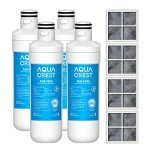 Aqua Crest LT1000PC Refrigerator and Air Filter Combo