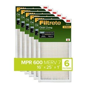 Filtrete 16x25x1 MPR 600 Air Filter 6-Pack