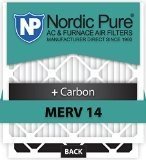 Nordic Pure MERV 14 Pleated Air Filters 3 Pack
