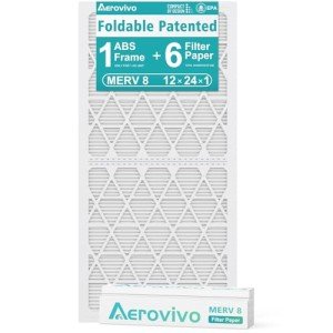 Reusable MERV 8 Air Filters 6 Pack with Frame