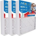 Wicked Clean Air Filters 16x25x3 MERV 11 - 3 Pack
