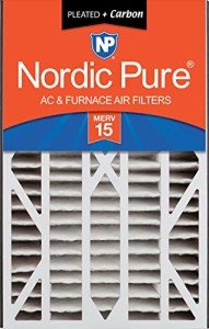Nordic Pure 16x25x3 MERV 15 Plus Carbon Filter