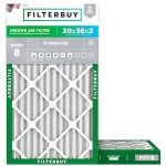 Filterbuy 20x36 Air Filter MERV 8 (2-Pack)