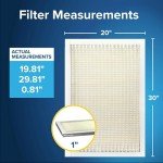 Filtrete 20x30x1 MERV 5 Air Filter, 6-Pack