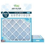 20x25x2 Pleated MERV 13 Air Filters - 2 Pack