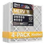 BNX TruFilter 20x20x2 MERV 11 Air Filters (4-Pack)