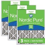 Nordic Pure MERV 13 Pleated Air Filters 3-Pack