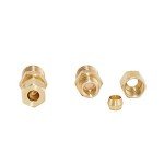 EZ-Flo 10 Inch Brass Water Filter with Adapters
