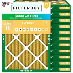 14x20x2 MERV 11 Pleated Air Filter Pack