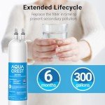 AQUA CREST Replacement Refrigerator Water Filters (2 Pack)