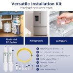 Inline Water Filter Kit for Refrigerators, 2 Pack