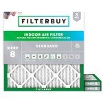 Filterbuy 16x16 Air Filter MERV 8 (3-Pack)