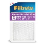 Filtrete MERV 12 16x20x1 Air Filter, 2-Pack