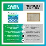 16x16x1 MERV 13 Pleated Air Filter - 4 Pack