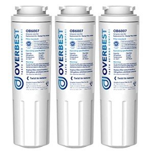 Overbest UKF8001 EveryDrop Refrigerator Water Filters - 3 Pack