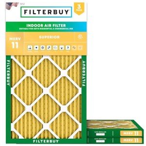 15x25x1 MERV 11 Pleated Air Filters (3-Pack)