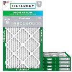 15x25x1 MERV 8 Air Filters - 5-Pack