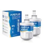 PUREPLUS Refrigerator Water Filter 2-Pack Replacement