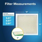 Filtrete MERV 8 Air Filter 4-Pack, 10x10x1