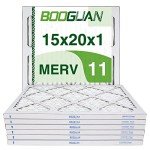 BOOGUAN 15x20x1 MERV 11 Air Filters - 6-Pack