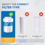 PUREPLUS Refrigerator Water Filter 2 Pack Replacement
